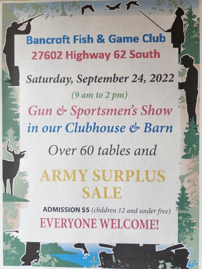 Bancroft Fish & Game Gun & Sportsmen’s Show Top Gun Shows